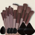 19-Piece Makeup Brush Set – Professional Soft Brushes with Sponge & Powder Tools