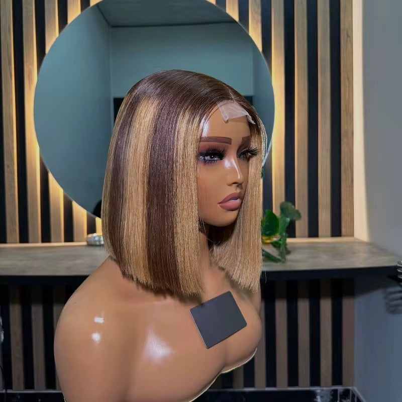 Glueless Colors Bob Wig – Vietnamese Human Hair | 2x6 Lace Closure