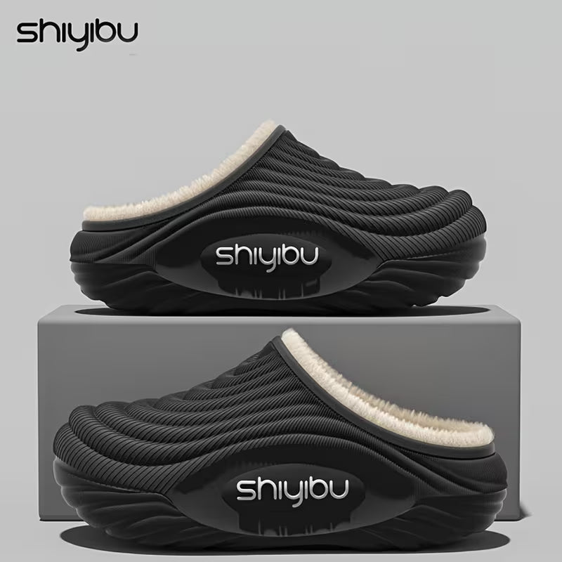 Warm Plush Winter Slippers – Thick Sole Cozy Indoor & Outdoor House Shoes