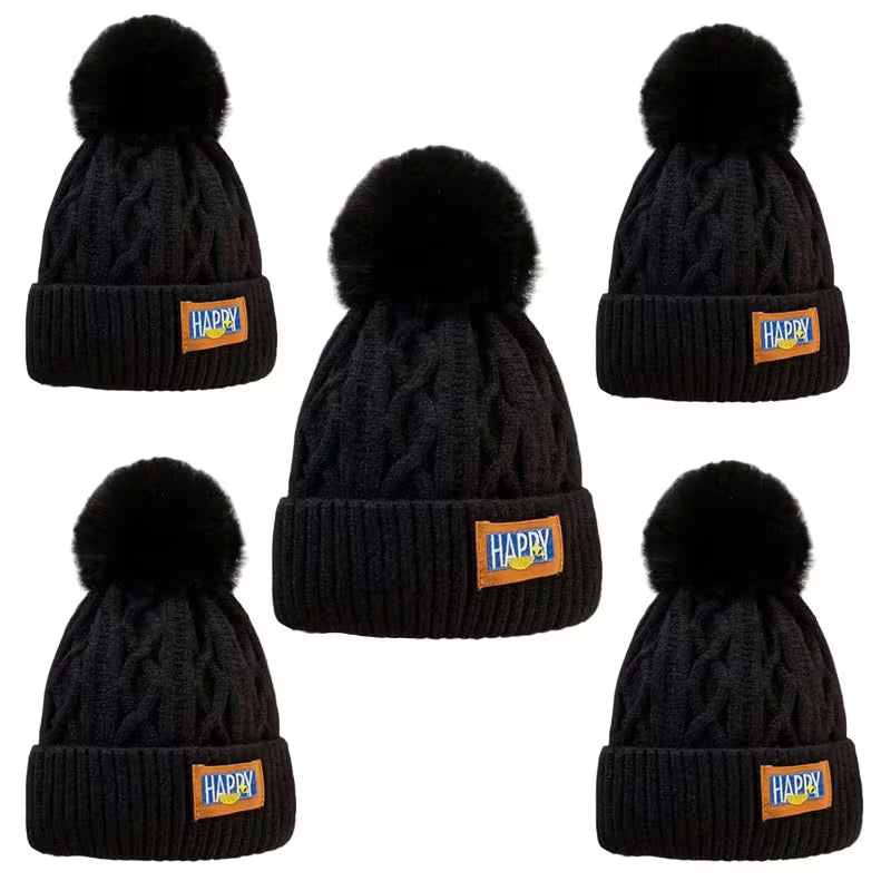 5-Pack Women’s Winter Knitted Beanies – Thick Warm Soft Hats