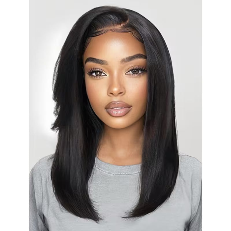 Pre-Cut HD Lace Glueless Wig – 4x4 Straight Human Hair | Natural Hairline