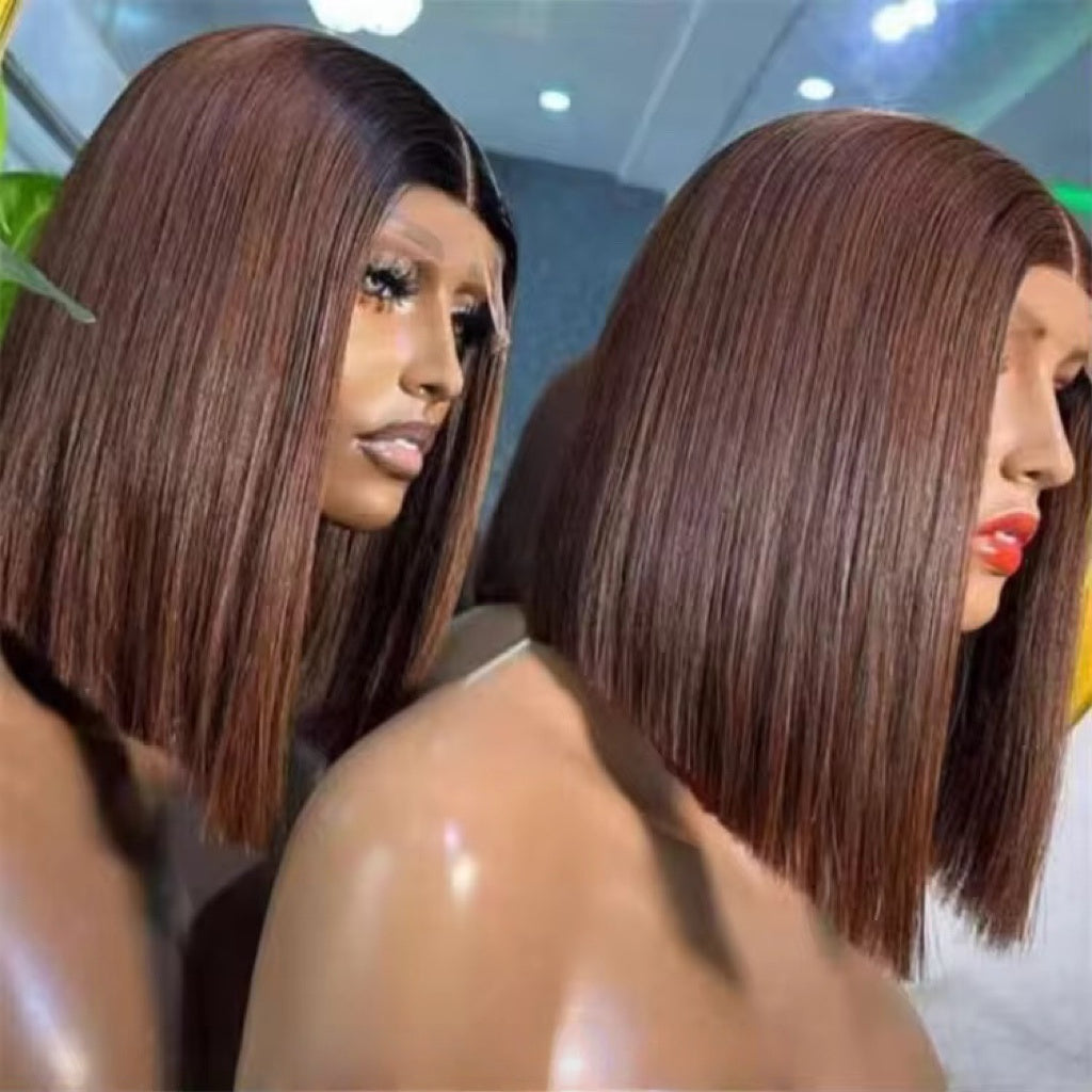 Glueless Colors Bob Wig – Vietnamese Human Hair | 2x6 Lace Closure