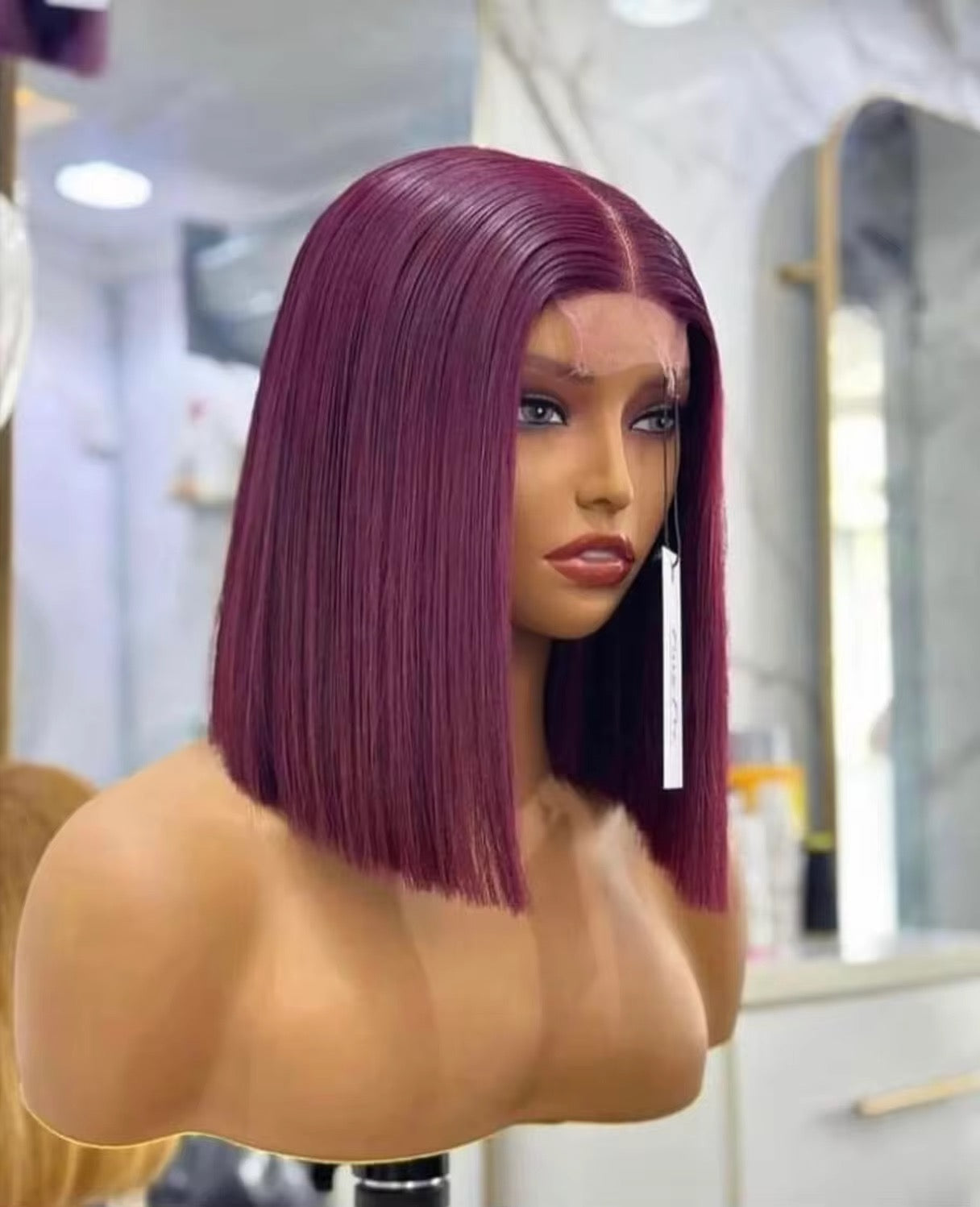 Glueless Colors Bob Wig – Vietnamese Human Hair | 2x6 Lace Closure