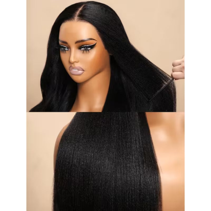 Pre-Cut HD Lace Glueless Wig – 4x4 Straight Human Hair | Natural Hairline