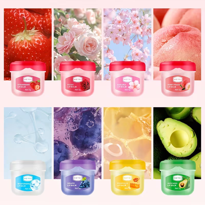 8pcs Moisturizing Lip Balm Set – Hydrating, Smooth & Anti-Chap Care