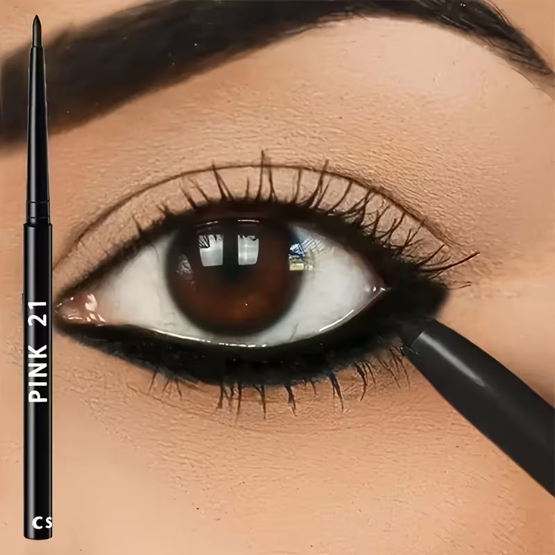 Waterproof Black Eyeliner Pencil – Smudge-Proof Long-Lasting Eye Makeup