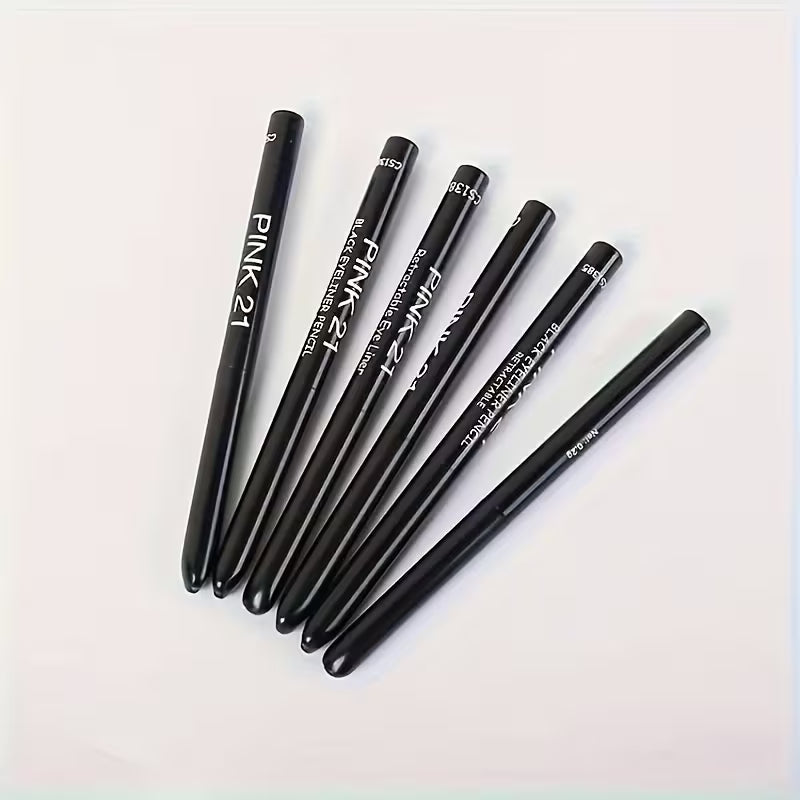 Waterproof Black Eyeliner Pencil – Smudge-Proof Long-Lasting Eye Makeup