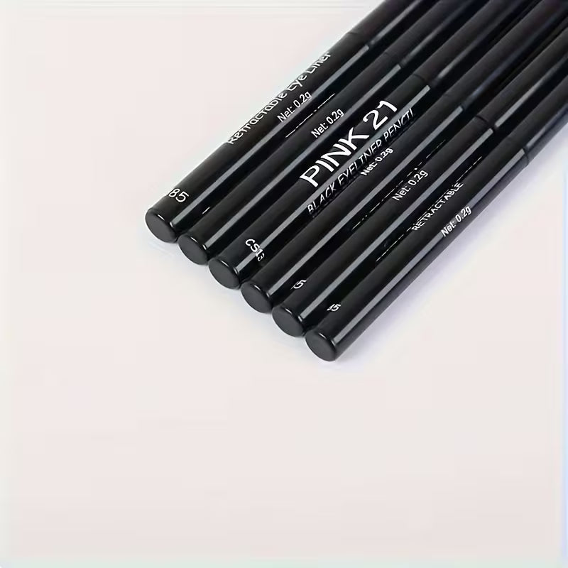 Waterproof Black Eyeliner Pencil – Smudge-Proof Long-Lasting Eye Makeup