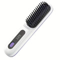 Cordless Hair Straightener Brush – Fast Heat USB Rechargeable Anti-Scald Comb
