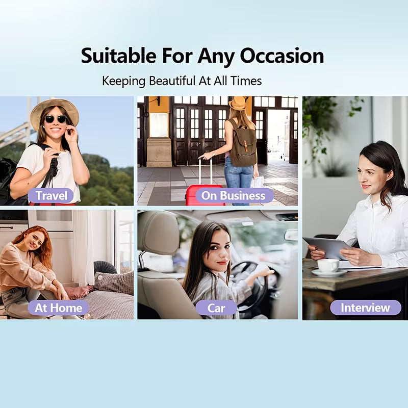 Cordless Hair Straightener Brush – Fast Heat USB Rechargeable Anti-Scald Comb