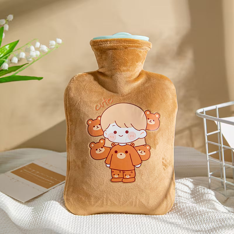 Reusable Hot Water Bottle – 500ml Leak-Proof Winter Heat & Comfort Bottle