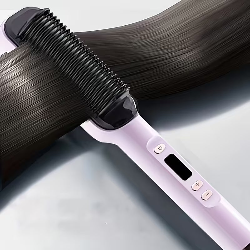 2-in-1 Hair Straightening Comb – Wet & Dry Use | Anti-Frizz Styling Tool