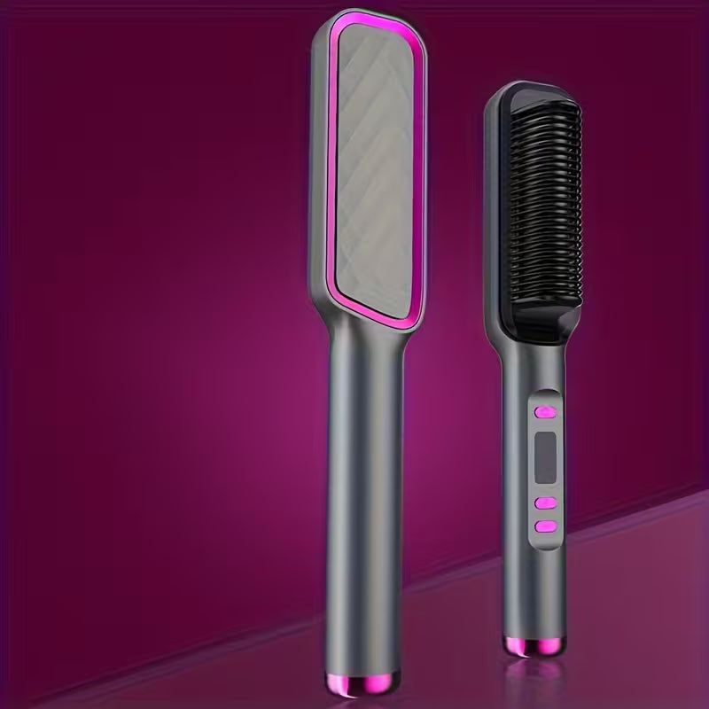 2-in-1 Hair Straightening Comb – Wet & Dry Use | Anti-Frizz Styling Tool