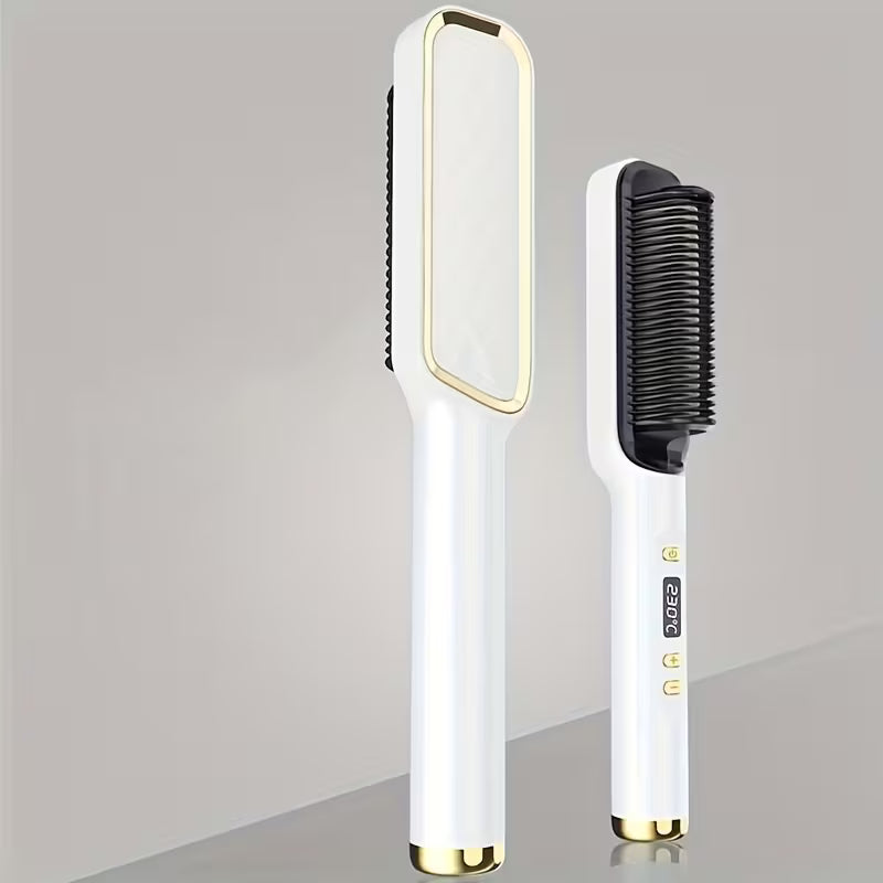 2-in-1 Hair Straightening Comb – Wet & Dry Use | Anti-Frizz Styling Tool
