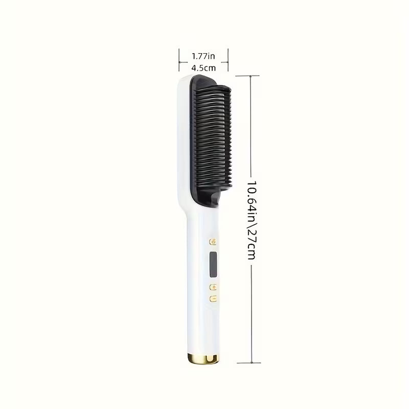 2-in-1 Hair Straightening Comb – Wet & Dry Use | Anti-Frizz Styling Tool