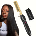 Electric Hair Straightening Comb – Dual Use Curl & Straighten Tool