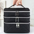 Large Capacity Makeup Bag – 3-Layer Travel Organizer (Luxury Design)