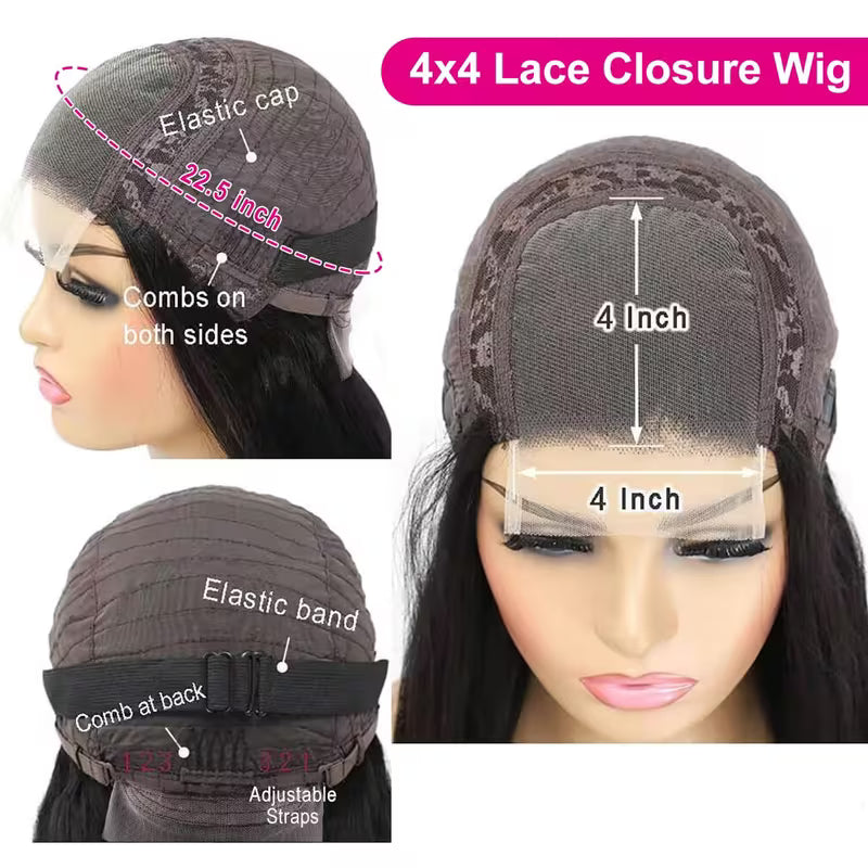 HD Lace Glueless Closure Wig – Pre-Cut & Pre-Plucked