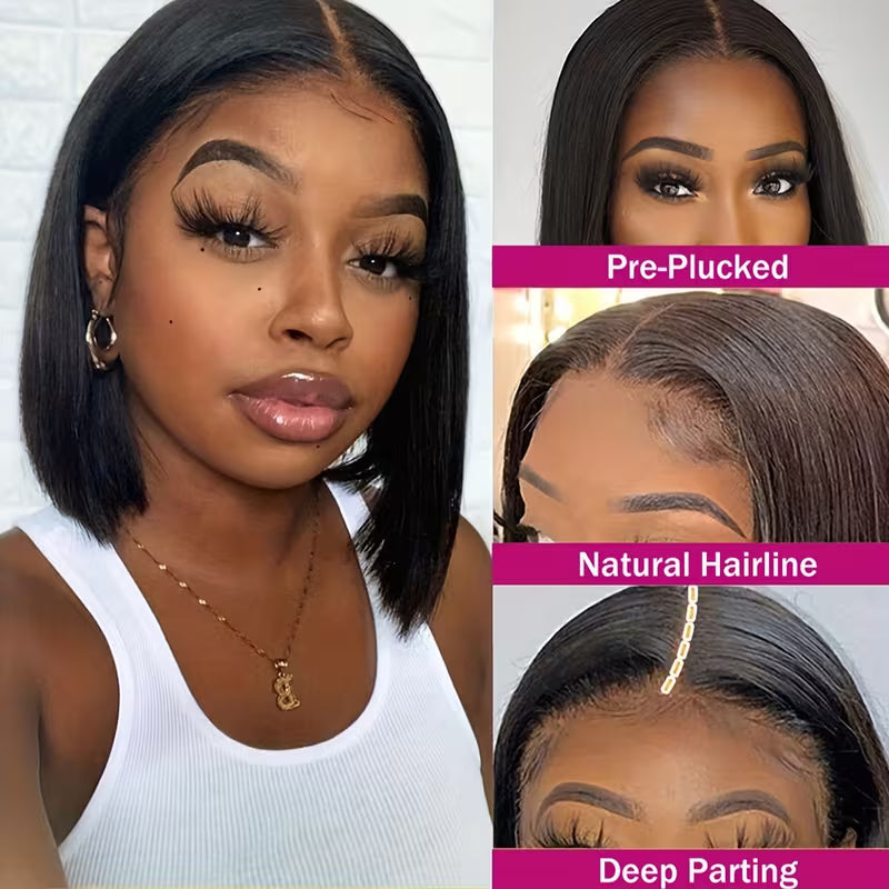Glowupp Sleek Bob Glueless Wig – HD Lace