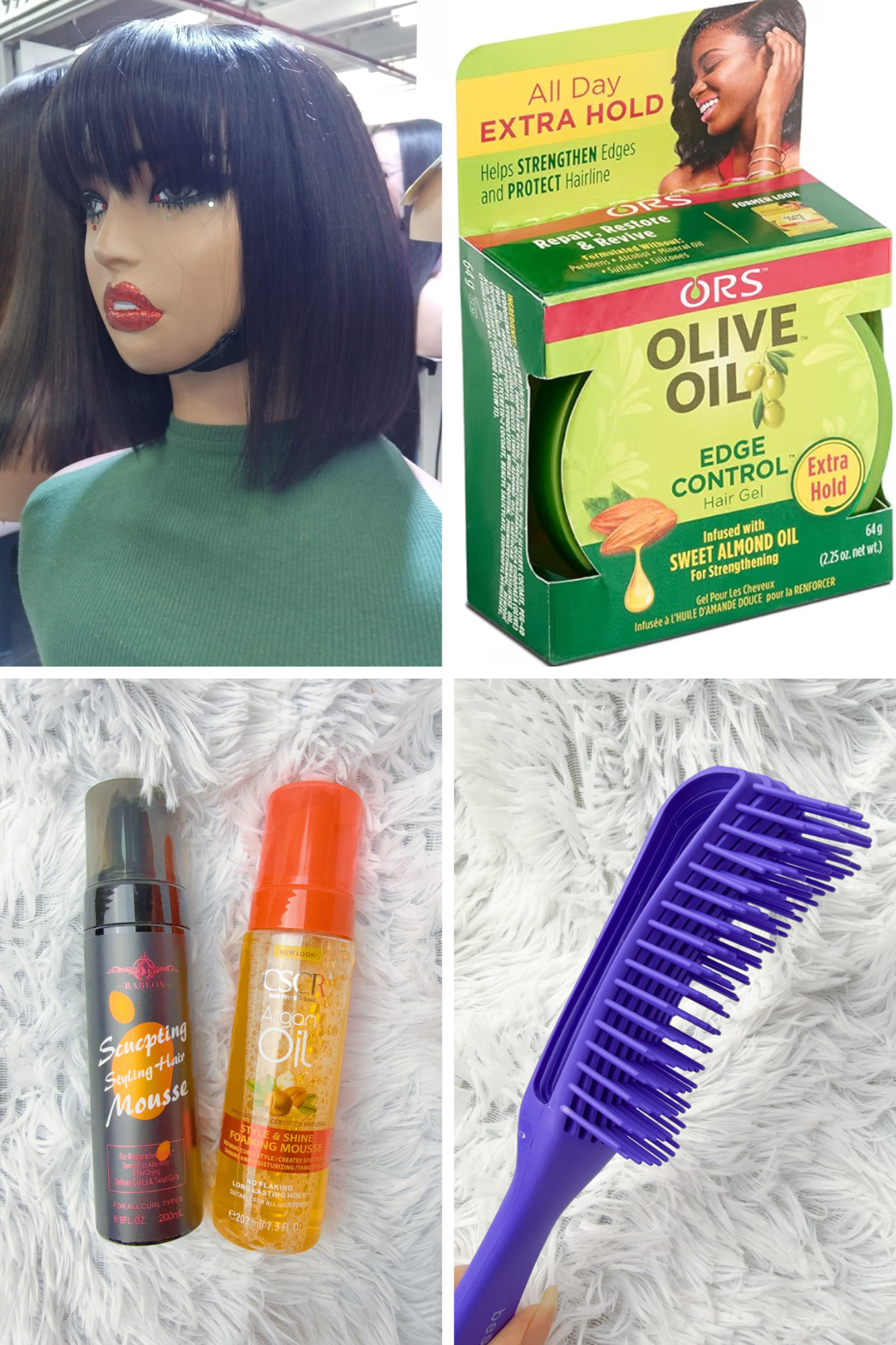 Glowupp Starter Bundle – Vietnamese SDD Fringe Bob Wig + Hair Care Set