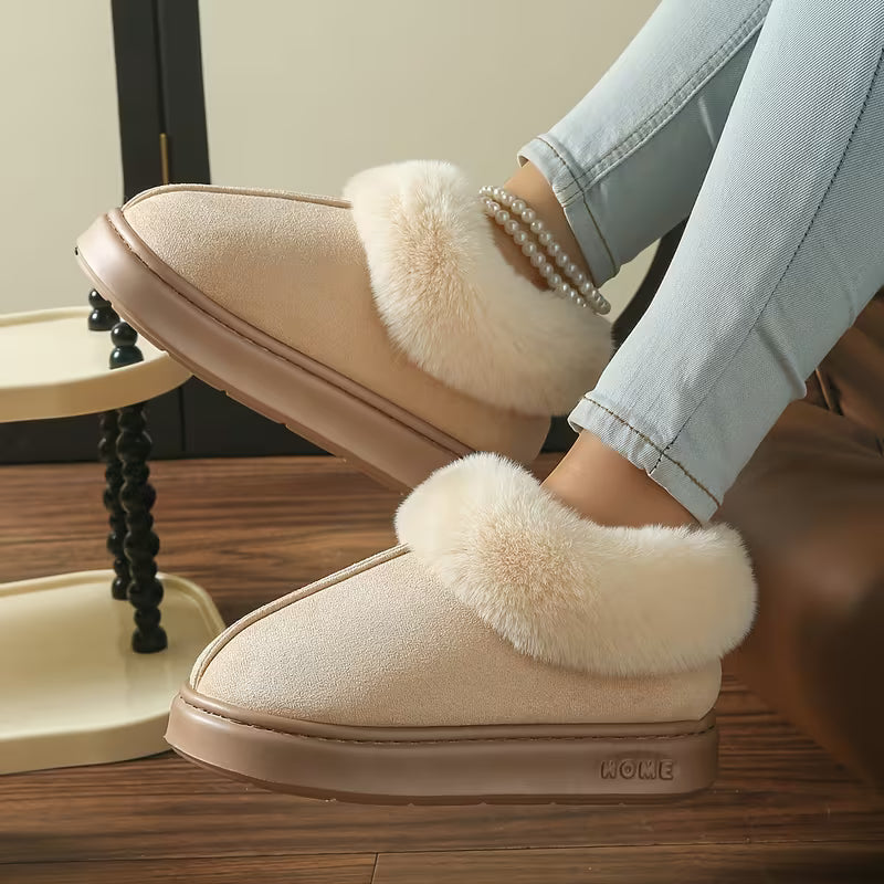 Women’s Winter Warm Boots – Plush Fleece Comfort Slippers