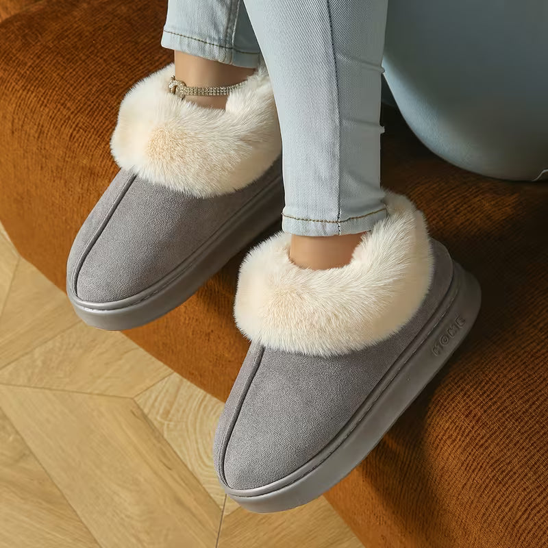 Women’s Winter Warm Boots – Plush Fleece Comfort Slippers