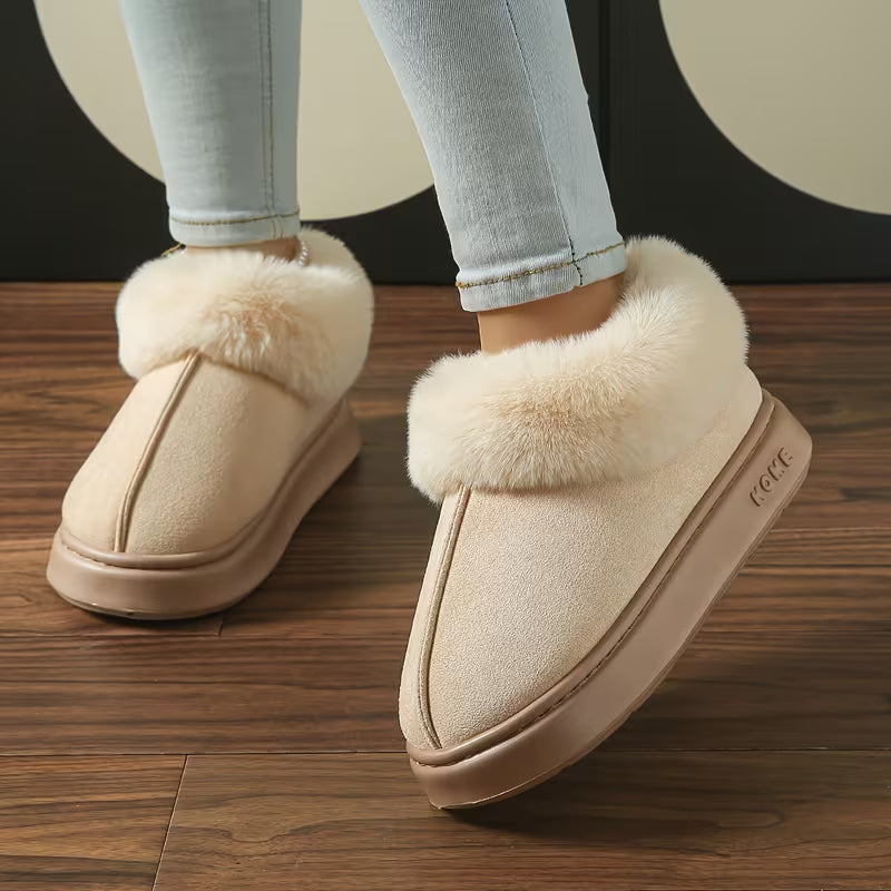 Women’s Winter Warm Boots – Plush Fleece Comfort Slippers