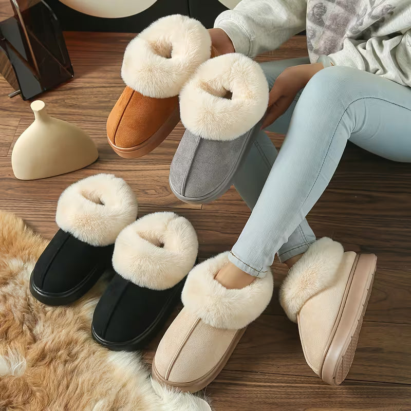 Women’s Winter Warm Boots – Plush Fleece Comfort Slippers