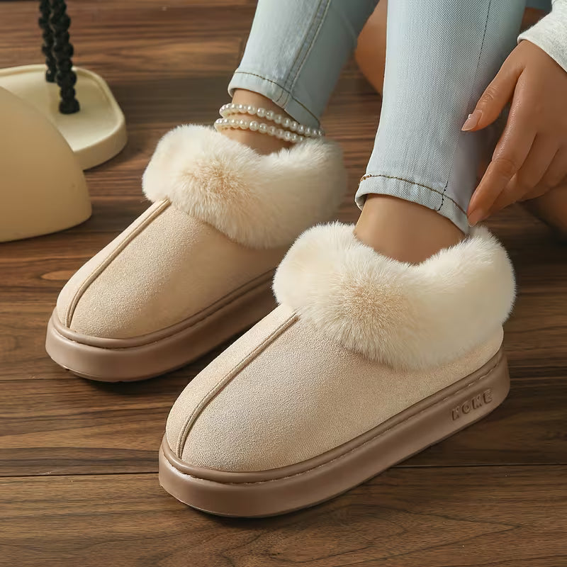 Women’s Winter Warm Boots – Plush Fleece Comfort Slippers