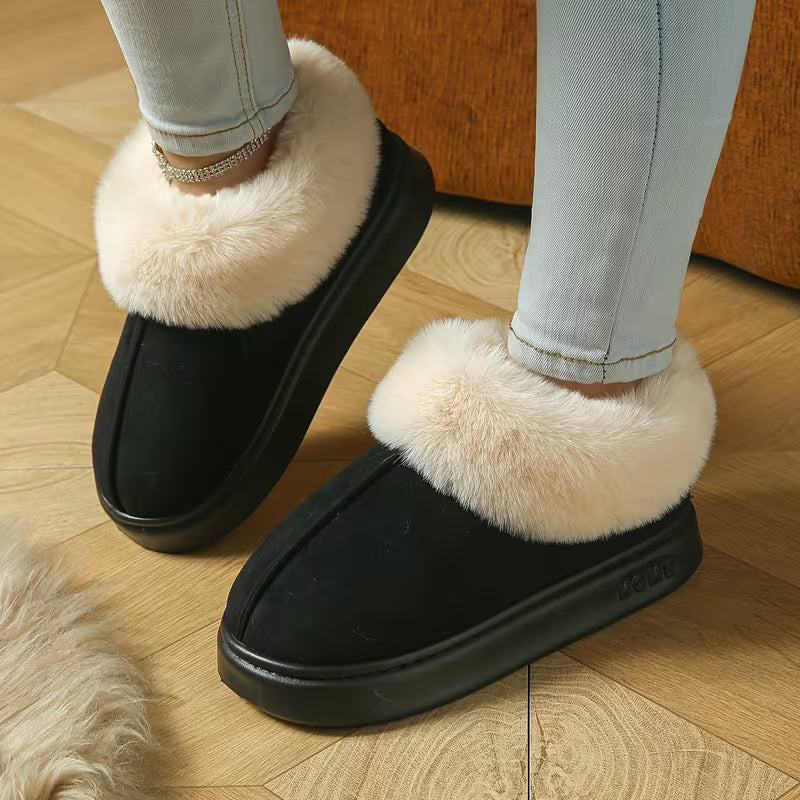 Women’s Winter Warm Boots – Plush Fleece Comfort Slippers