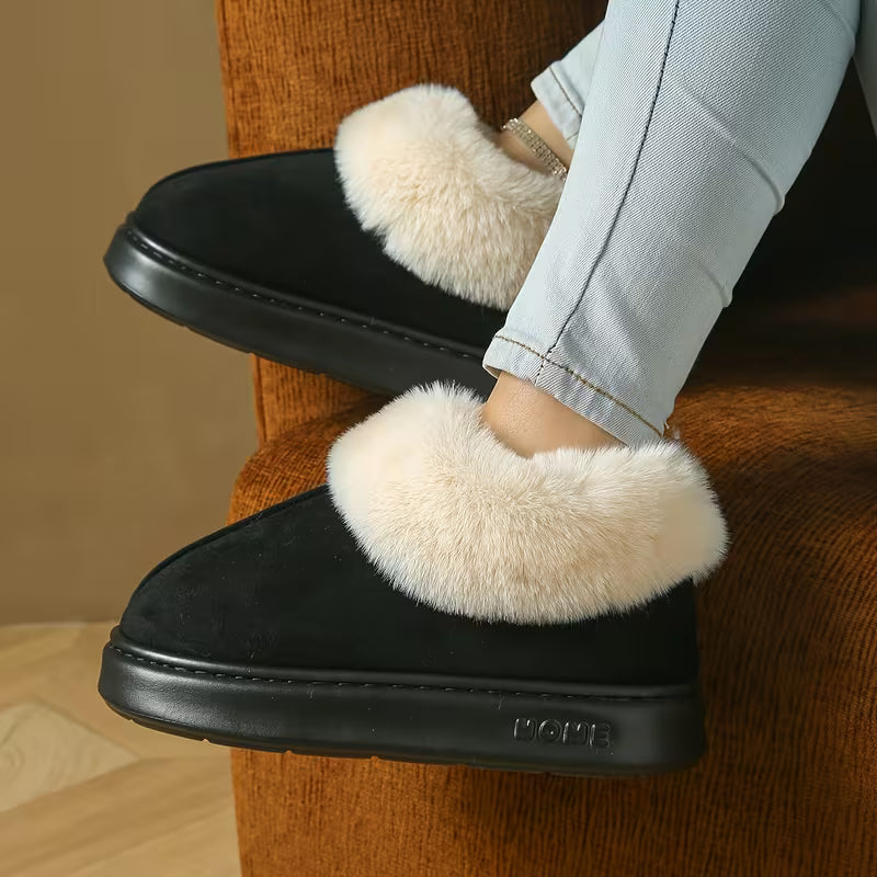 Women’s Winter Warm Boots – Plush Fleece Comfort Slippers