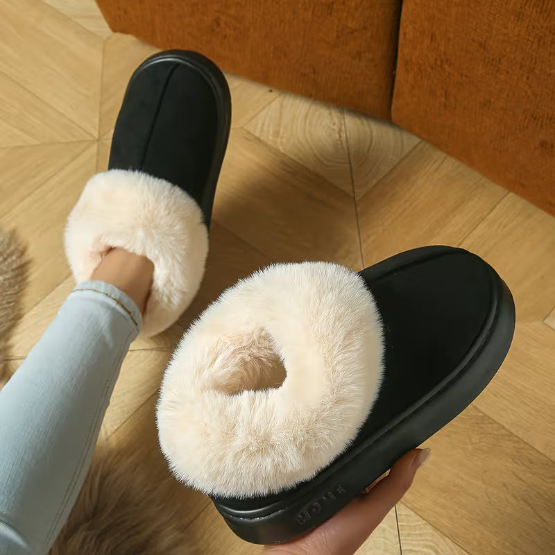 Women’s Winter Warm Boots – Plush Fleece Comfort Slippers