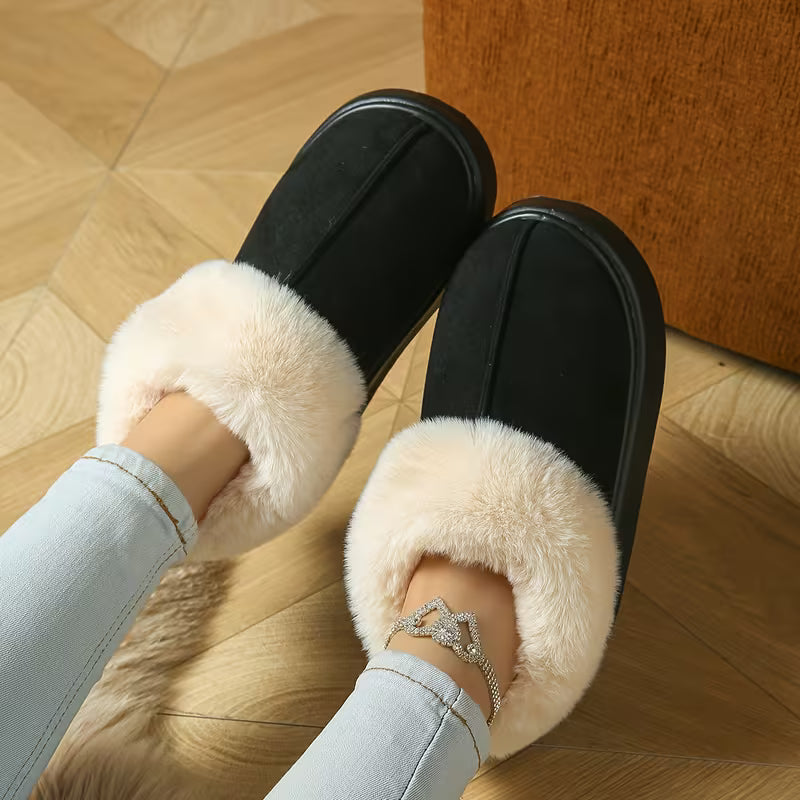 Women’s Winter Warm Boots – Plush Fleece Comfort Slippers
