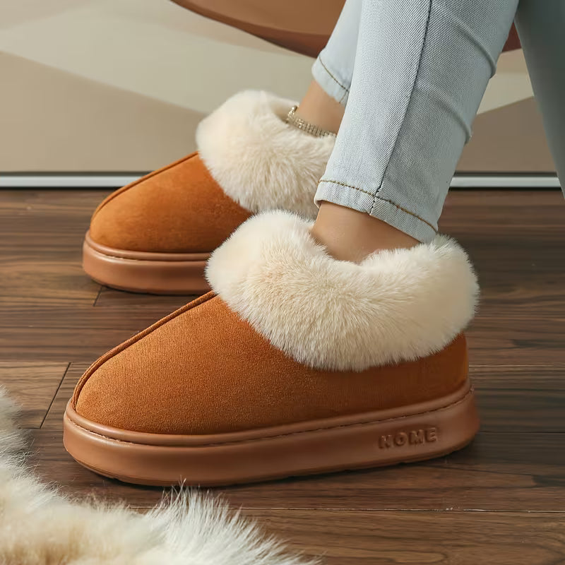 Women’s Winter Warm Boots – Plush Fleece Comfort Slippers