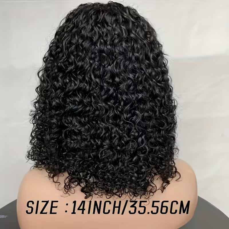 Deep Wave Glueless Lace Front Wig – Highlight Brown Blend