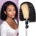 Deep Wave Glueless Lace Front Wig – Highlight Brown Blend