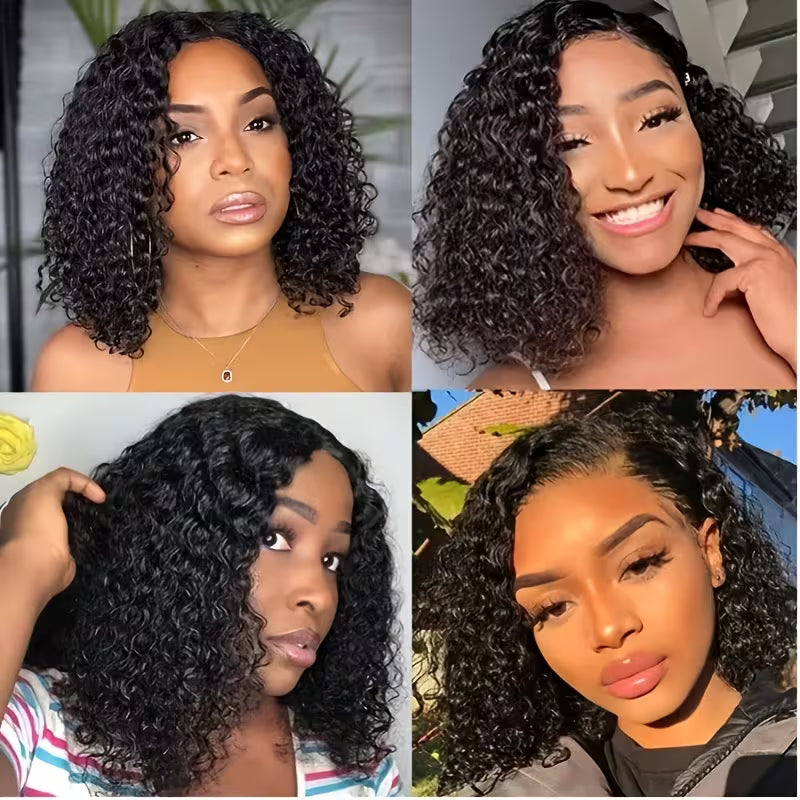 Deep Wave Glueless Lace Front Wig – Highlight Brown Blend