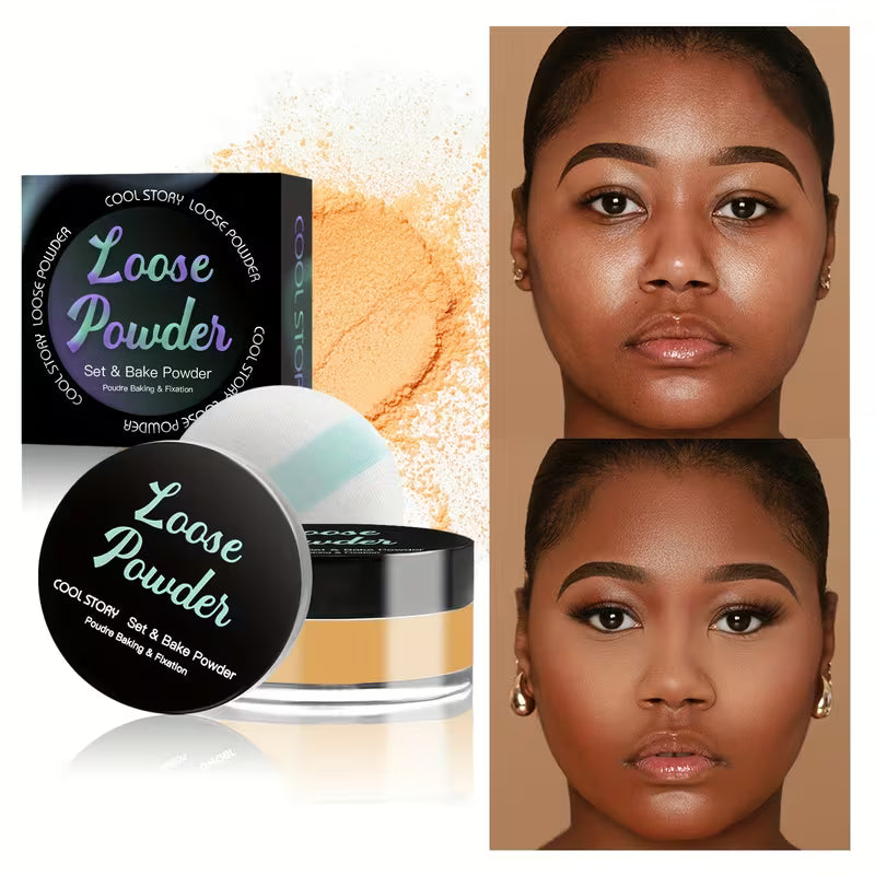 Oil-Control Loose Setting Powder – Long-Lasting Smooth Matte Finish