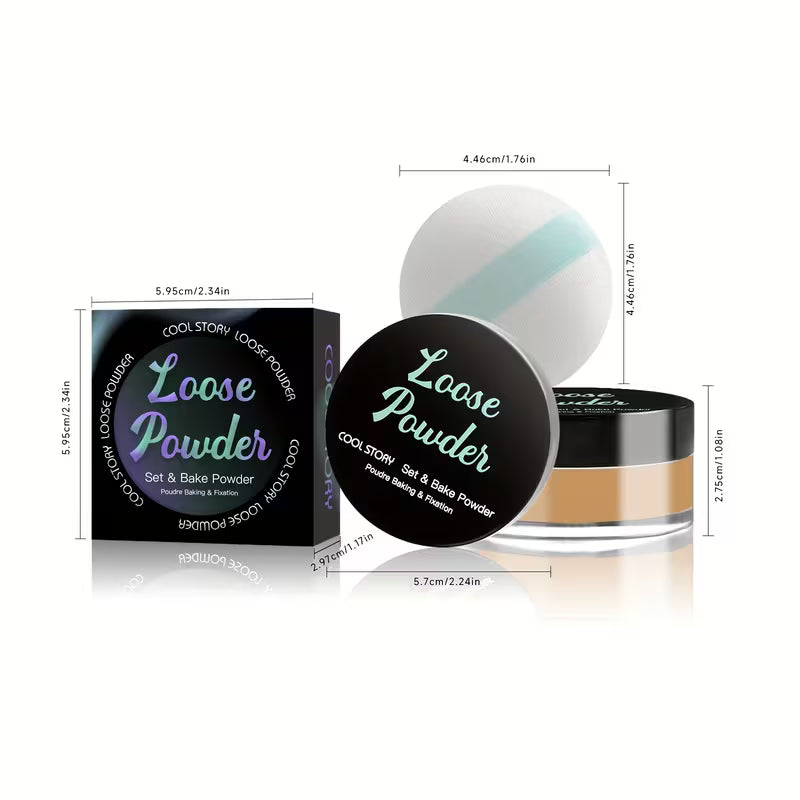 Oil-Control Loose Setting Powder – Long-Lasting Smooth Matte Finish