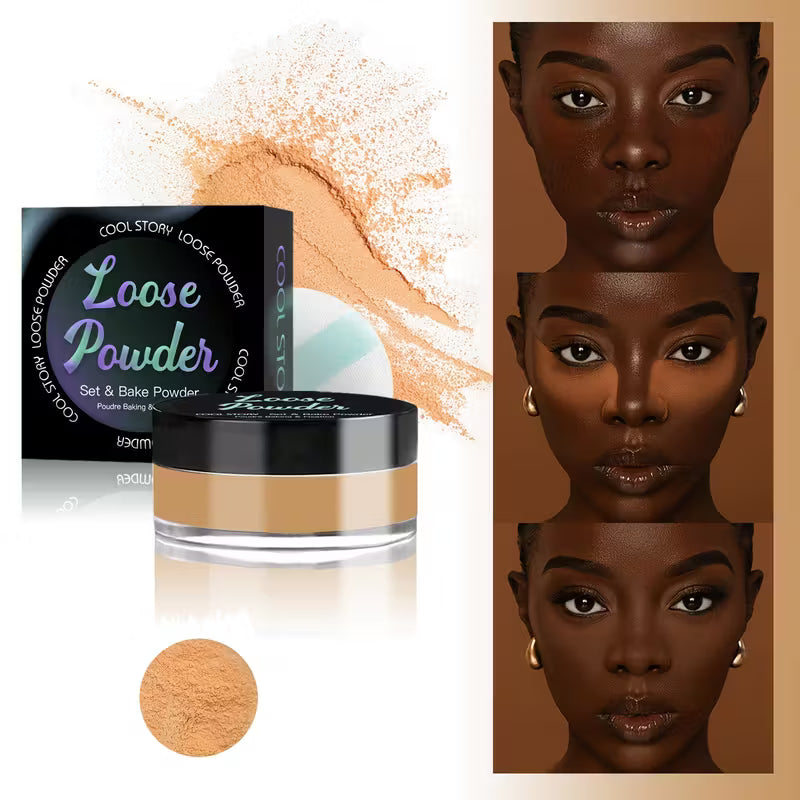 Oil-Control Loose Setting Powder – Long-Lasting Smooth Matte Finish