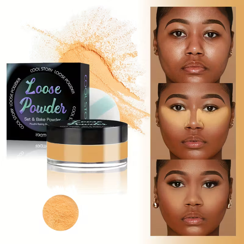 Oil-Control Loose Setting Powder – Long-Lasting Smooth Matte Finish