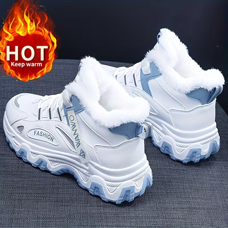 Women’s Winter Snow Boots – Plush-Lined High-Top Thick Sole Non-Slip Shoes