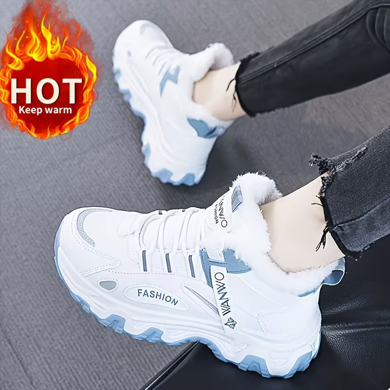 Women’s Winter Snow Boots – Plush-Lined High-Top Thick Sole Non-Slip Shoes