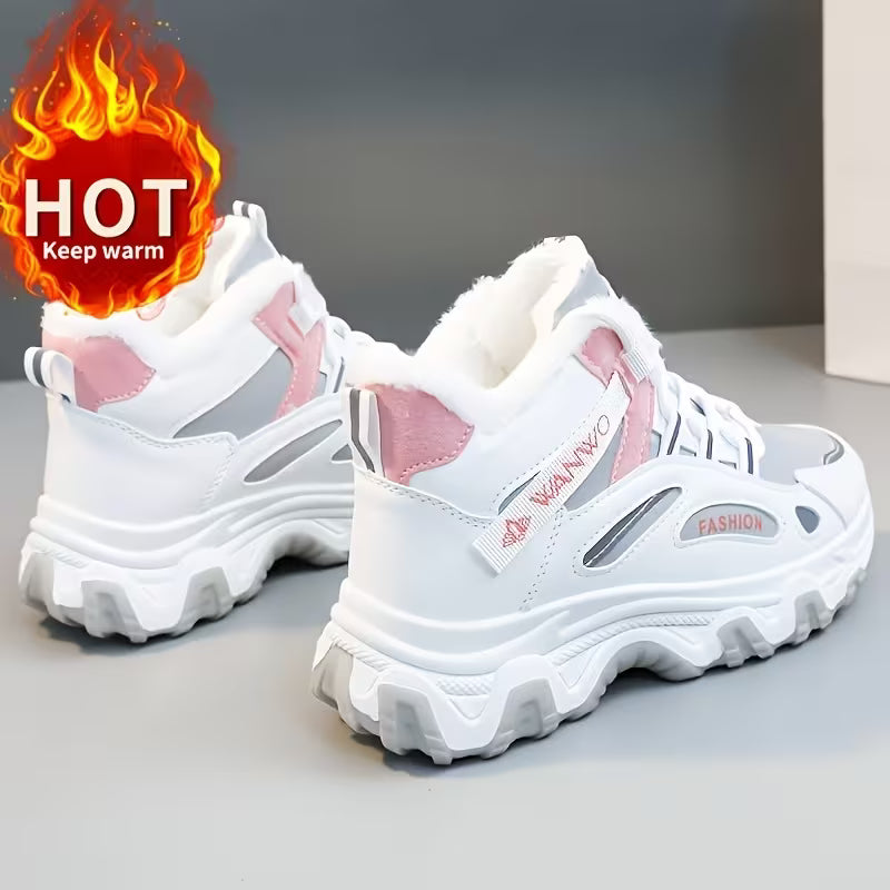 Women’s Winter Snow Boots – Plush-Lined High-Top Thick Sole Non-Slip Shoes