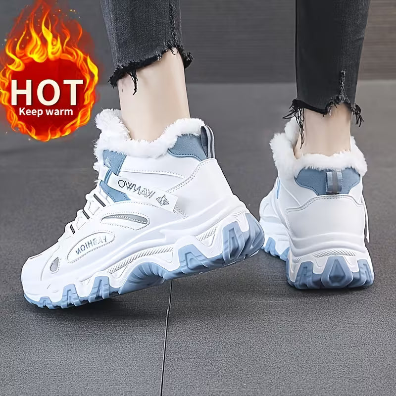 Women’s Winter Snow Boots – Plush-Lined High-Top Thick Sole Non-Slip Shoes