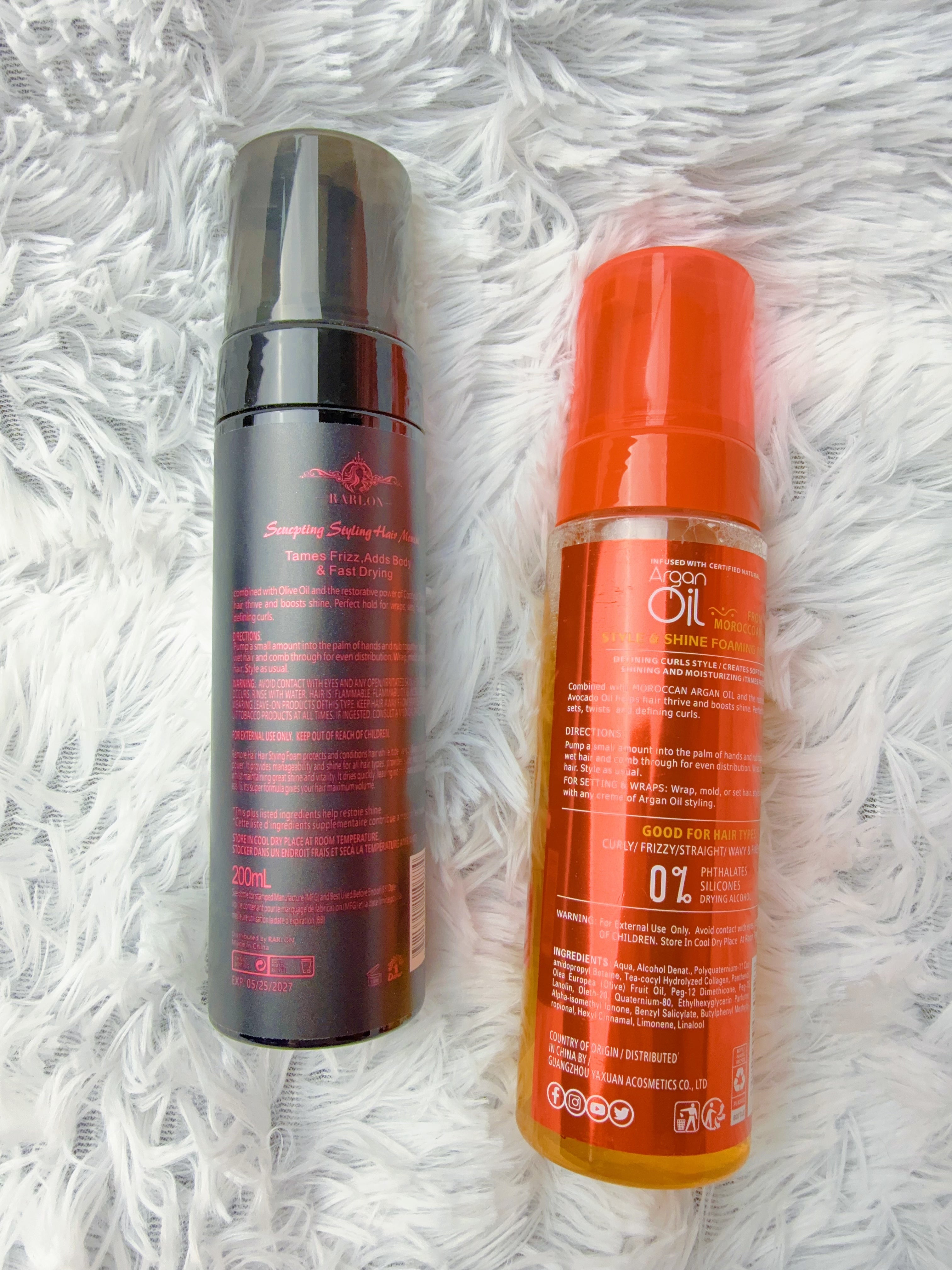 Rarlon Hair Care Mousse – Lightweight Styling Foam for Curls & Wigs