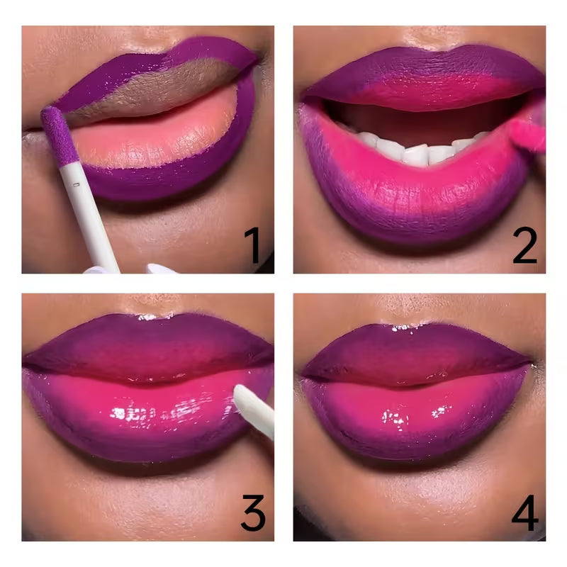 3-Piece Matte Lip Gloss & Lip Oil Set – Waterproof Velvet Finish