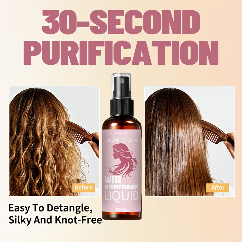 Wig Care Detangling Spray – Smooth, Shine & Anti-Frizz Mist