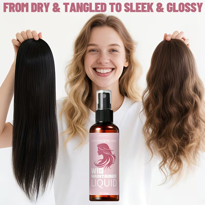 Wig Care Detangling Spray – Smooth, Shine & Anti-Frizz Mist