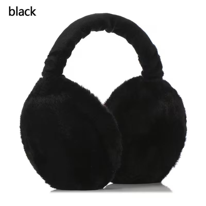 Ultra-Soft Plush Winter Earmuffs – Foldable, Warm & Unisex Cold Protection